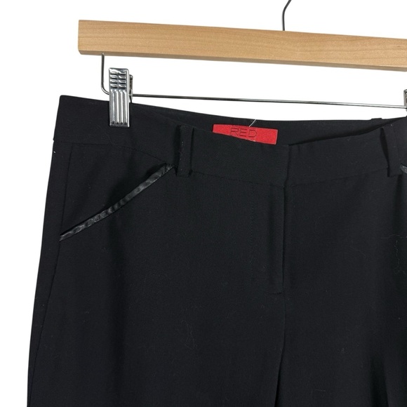 Saks Fifth Avenue Red Label Women’s Trousers Leather Detailing Black Size 0 - Picture 4 of 8